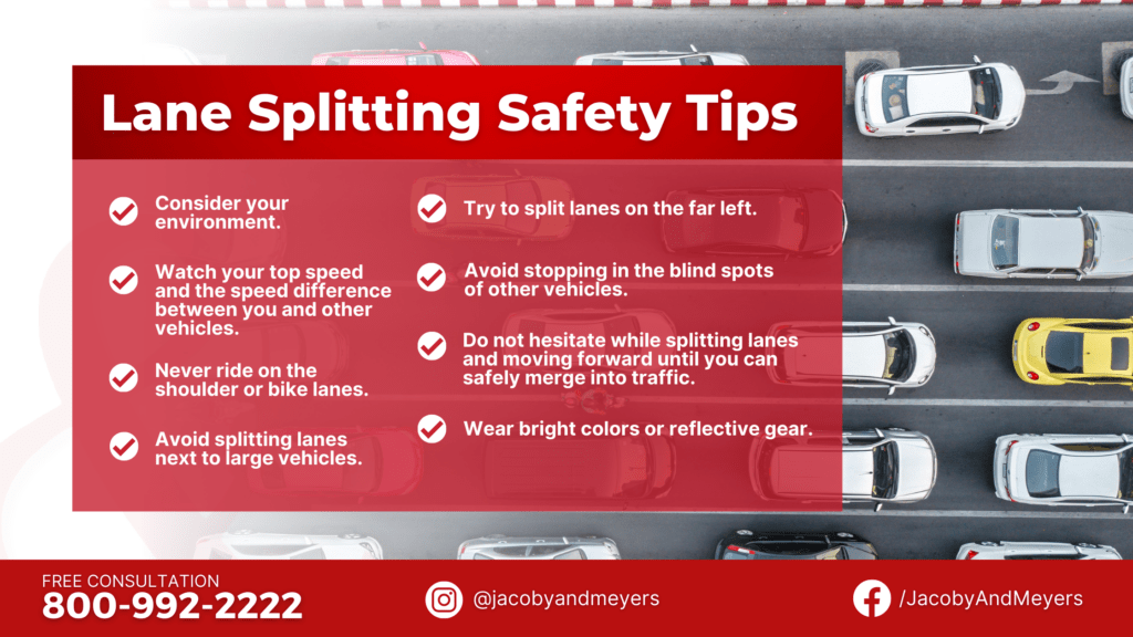 Lane Splitting Safety Tips