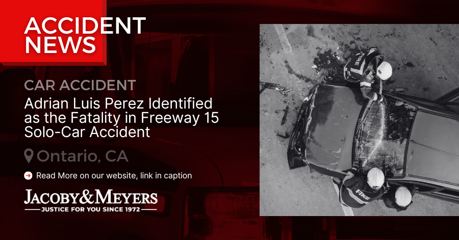 Adrian Luis Perez Identified as the Fatality in Freeway 15 Solo-Car Accident