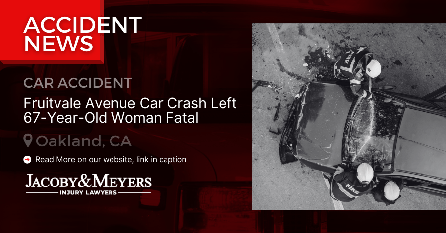 Fruitvale Avenue Car Crash Left 67-Year-Old Woman Fatal