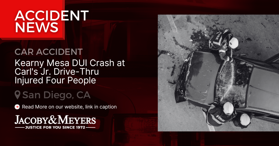 Kearny Mesa DUI Crash at Carl_s Jr. Drive-Thru Injured Four People