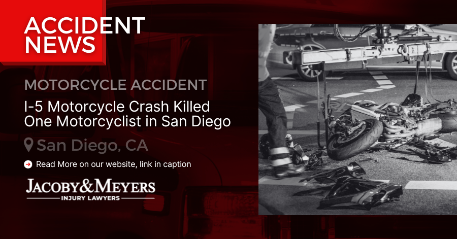 I-5 Motorcycle Crash Killed One Motorcyclist in San Diego