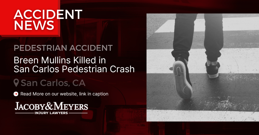 Breen Mullins Killed in San Carlos Pedestrian Crash