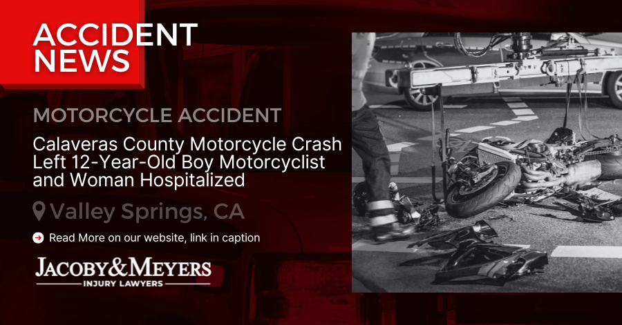 Calaveras County Motorcycle Crash: Two Hospitalized