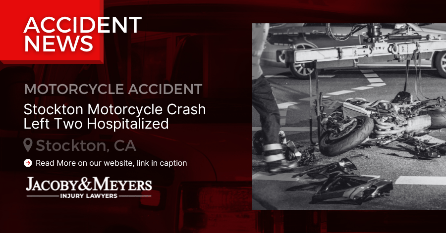 Stockton Motorcycle Crash: Two Hospitalized