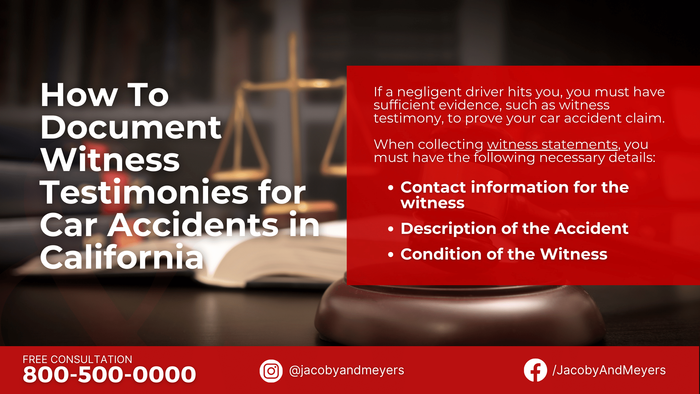 Document Witness Testimonies for Car Accidents