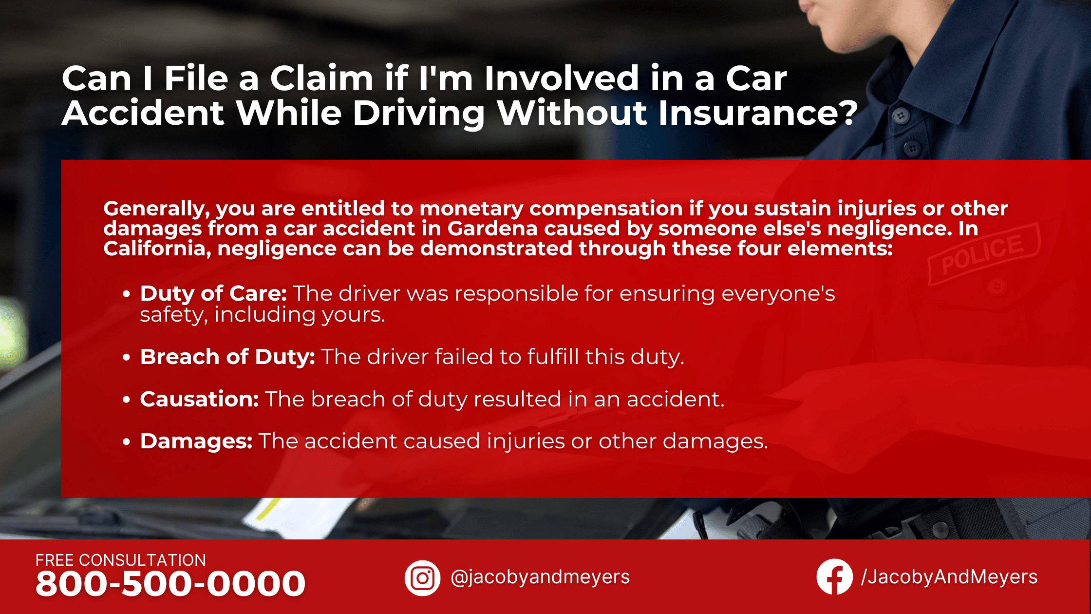 Can I File a Claim if I'm Involved in a Car Accident While Driving Without Insurance? 