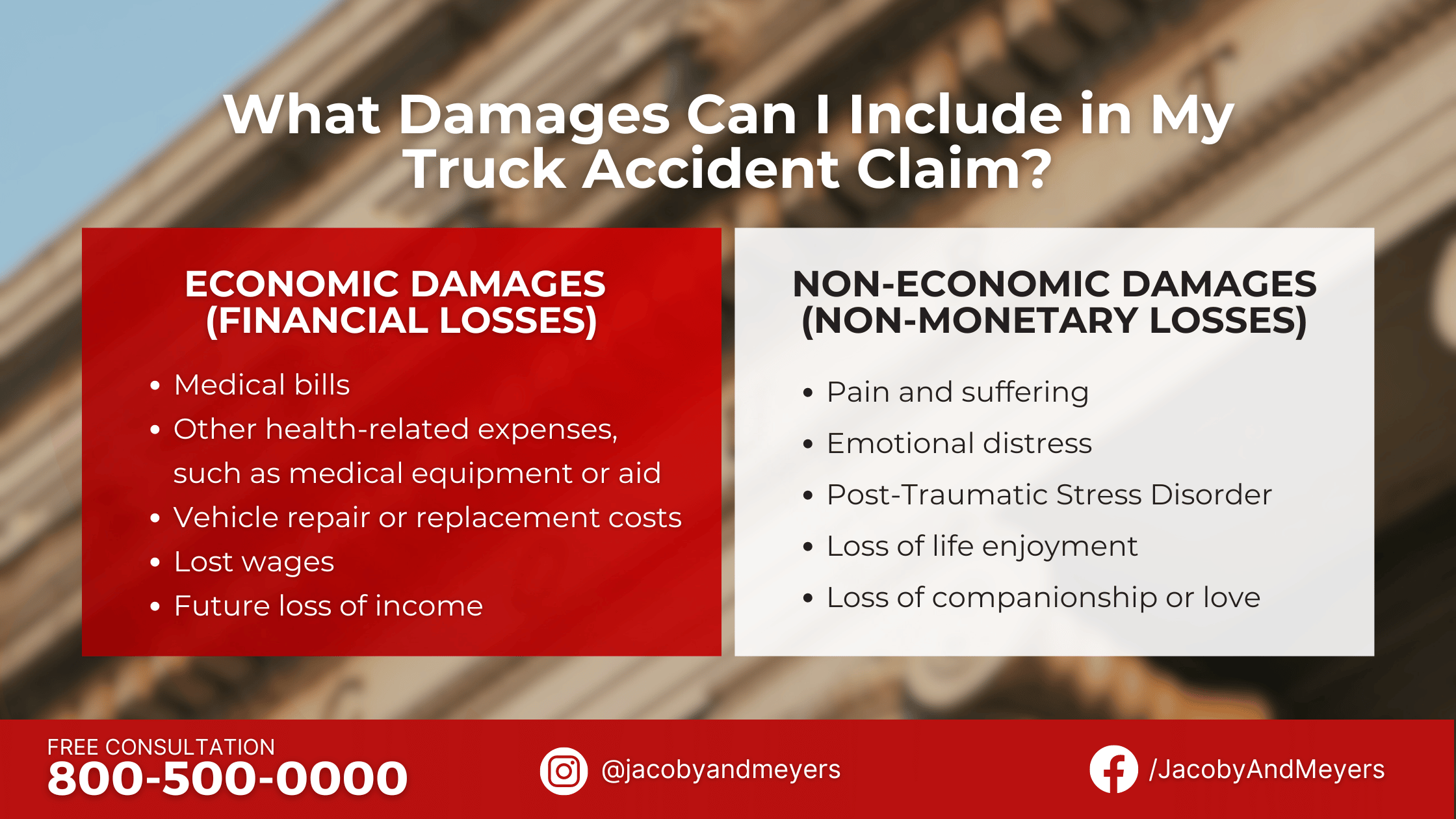 What Damages Can I Include in My Truck Accident Claim?