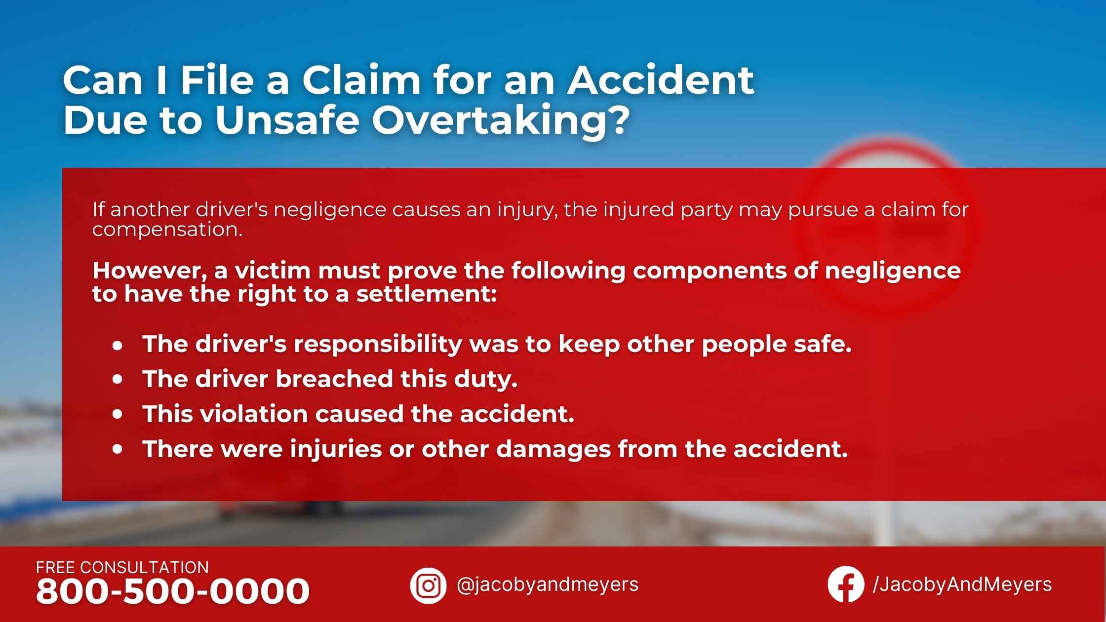 Can I File a Claim for an Accident Due to Unsafe Overtaking?