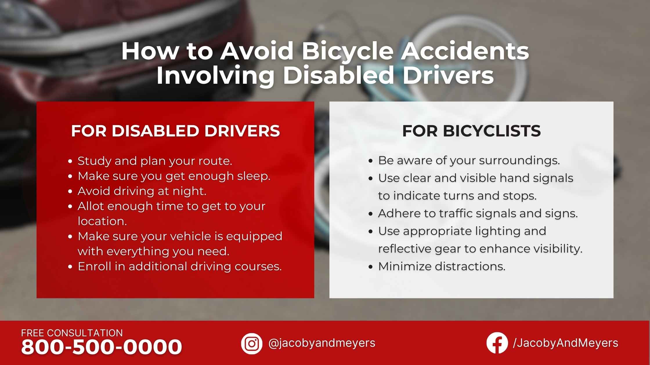 How to Avoid Bicycle Accidents Involving Disabled Drivers