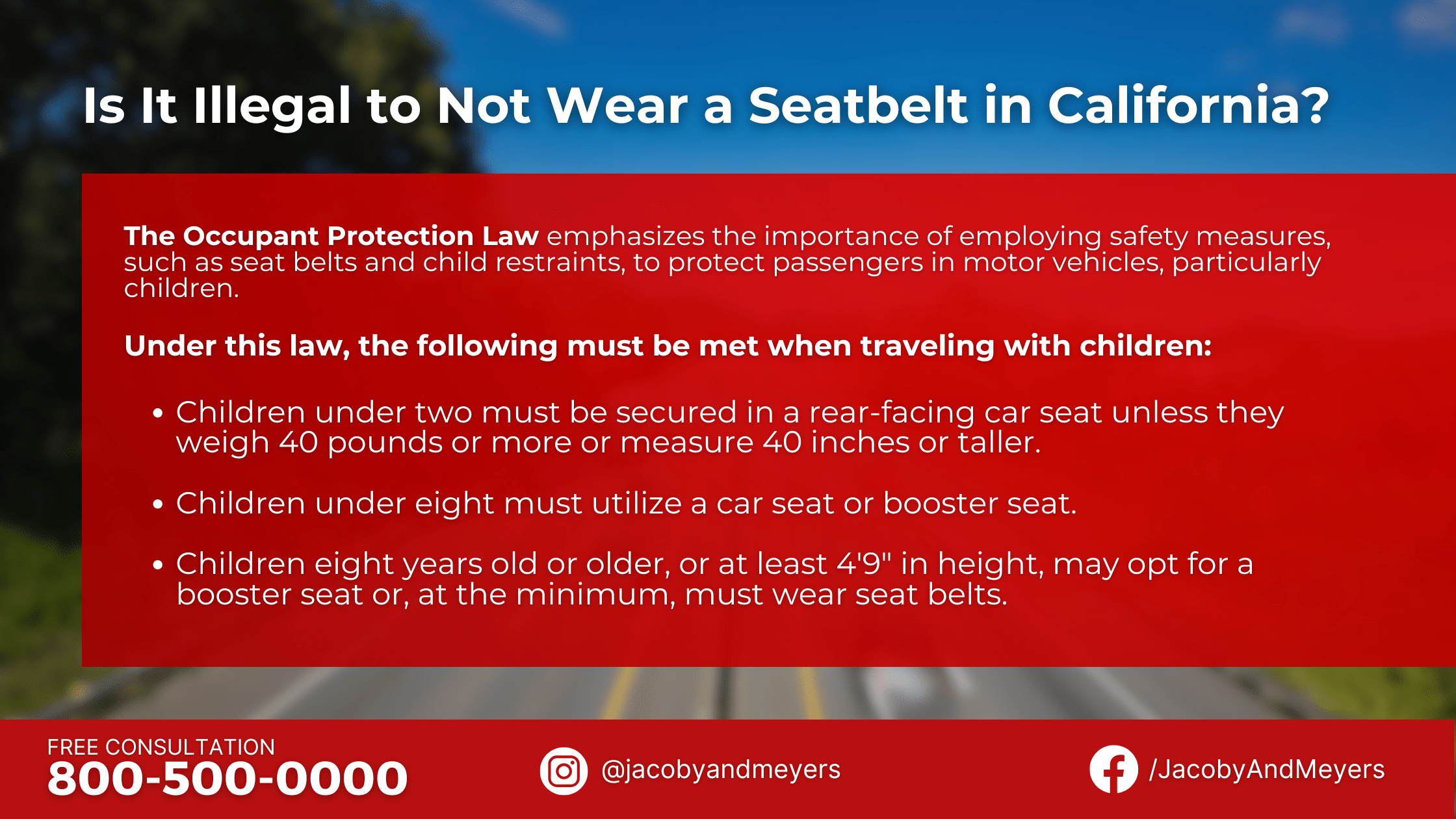 Is It Illegal to Not Wear a Seatbelt in California?