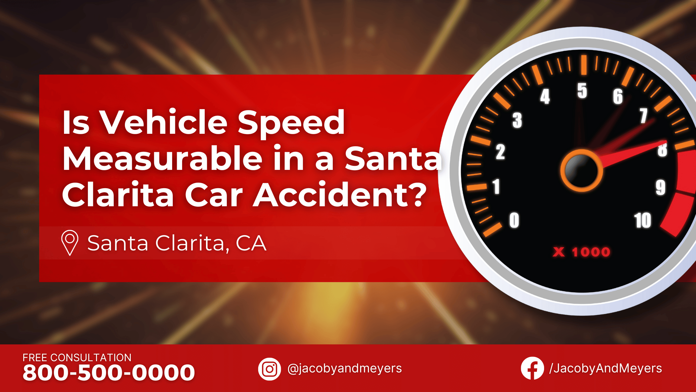 Is Vehicle Speed Measurable in a Santa Clarita Car Accident?