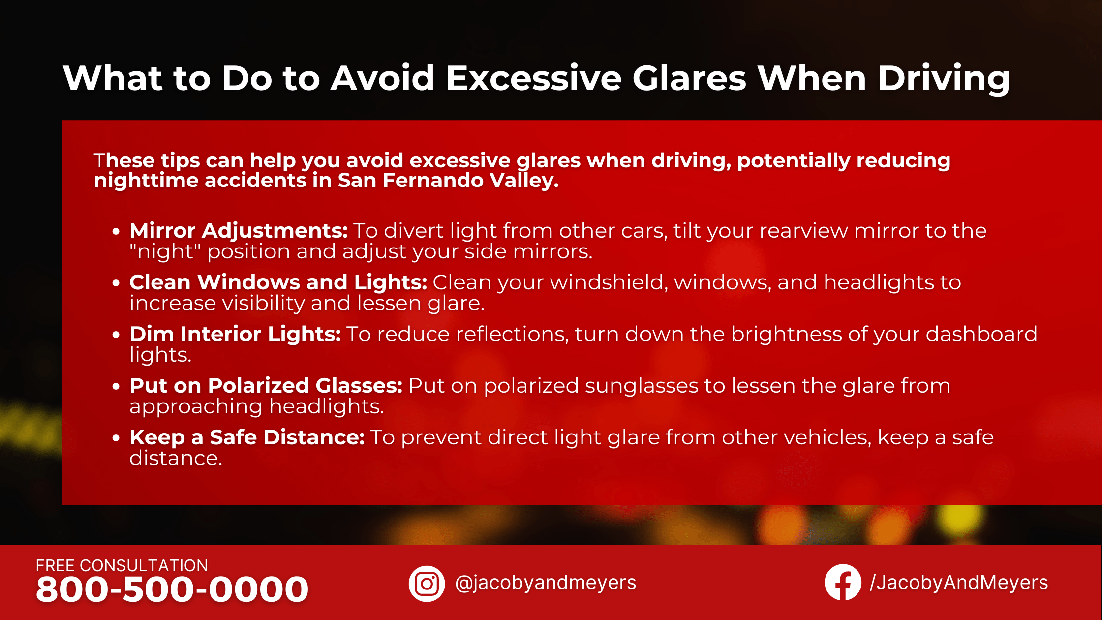 What to Do to Avoid Excessive Glares When Driving