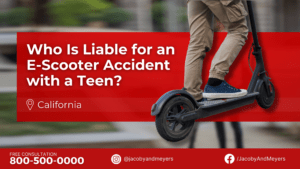 Who Is Liable for an E-Scooter Accident with a Teen?