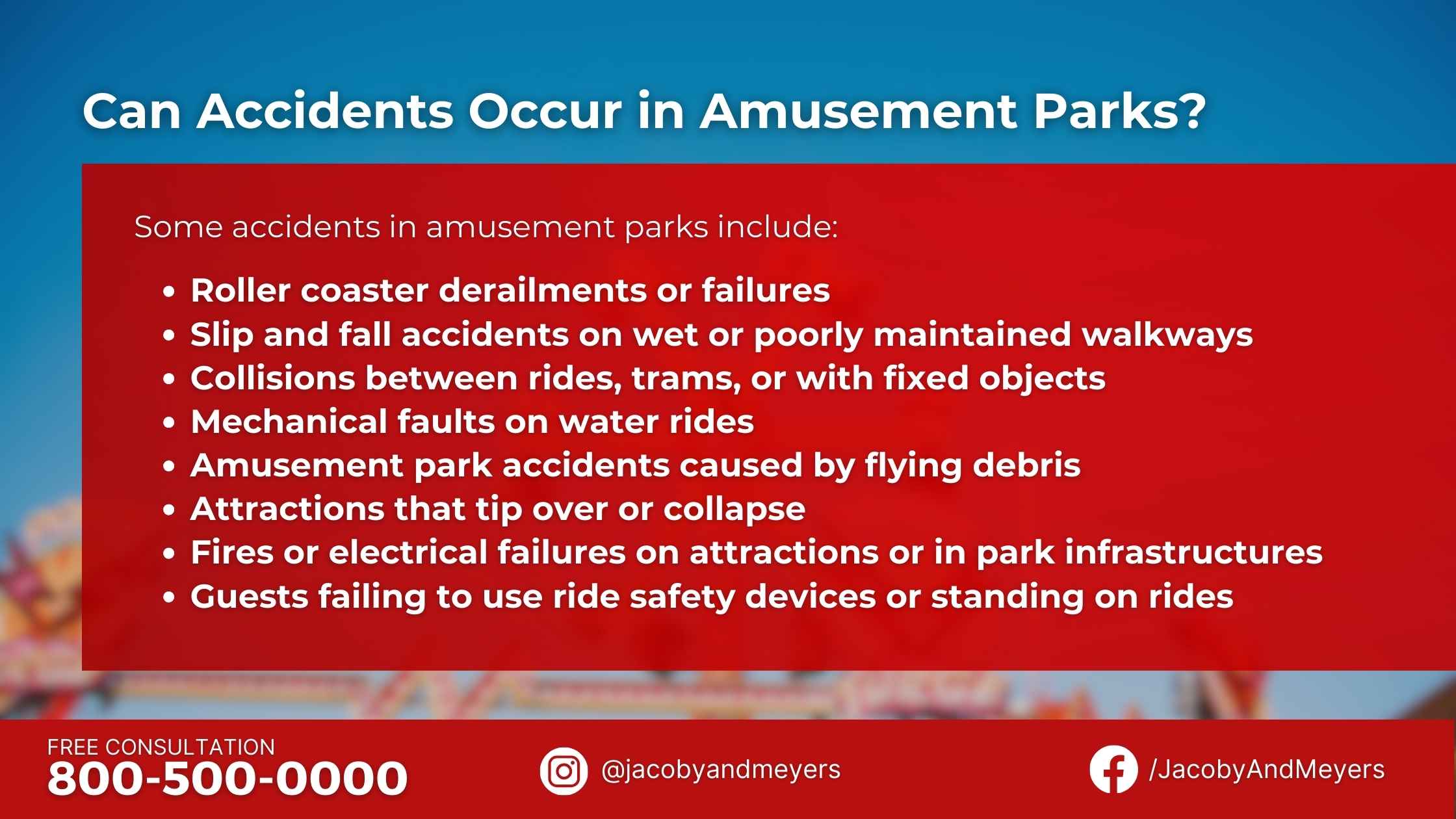 Can Accidents Occur in Amusement Parks?