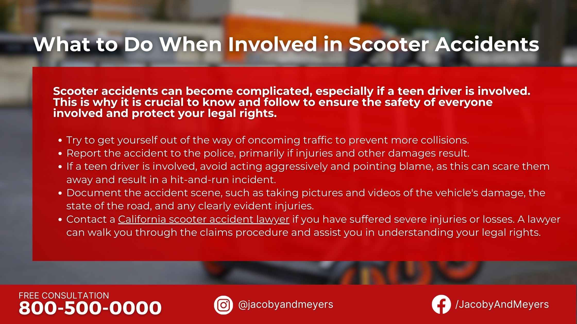 What to Do When Involved in Scooter Accidents