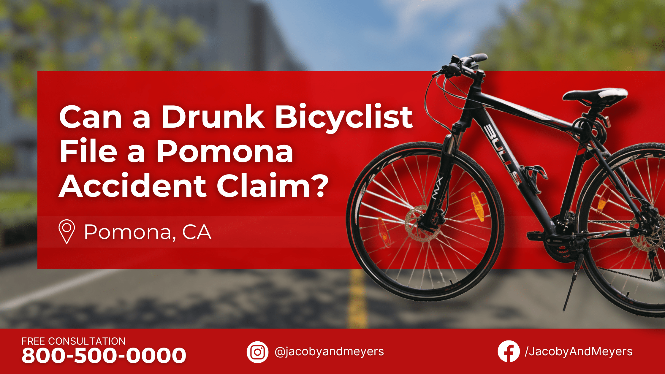 Can a Drunk Bicyclist File a Pomona Accident Claim?